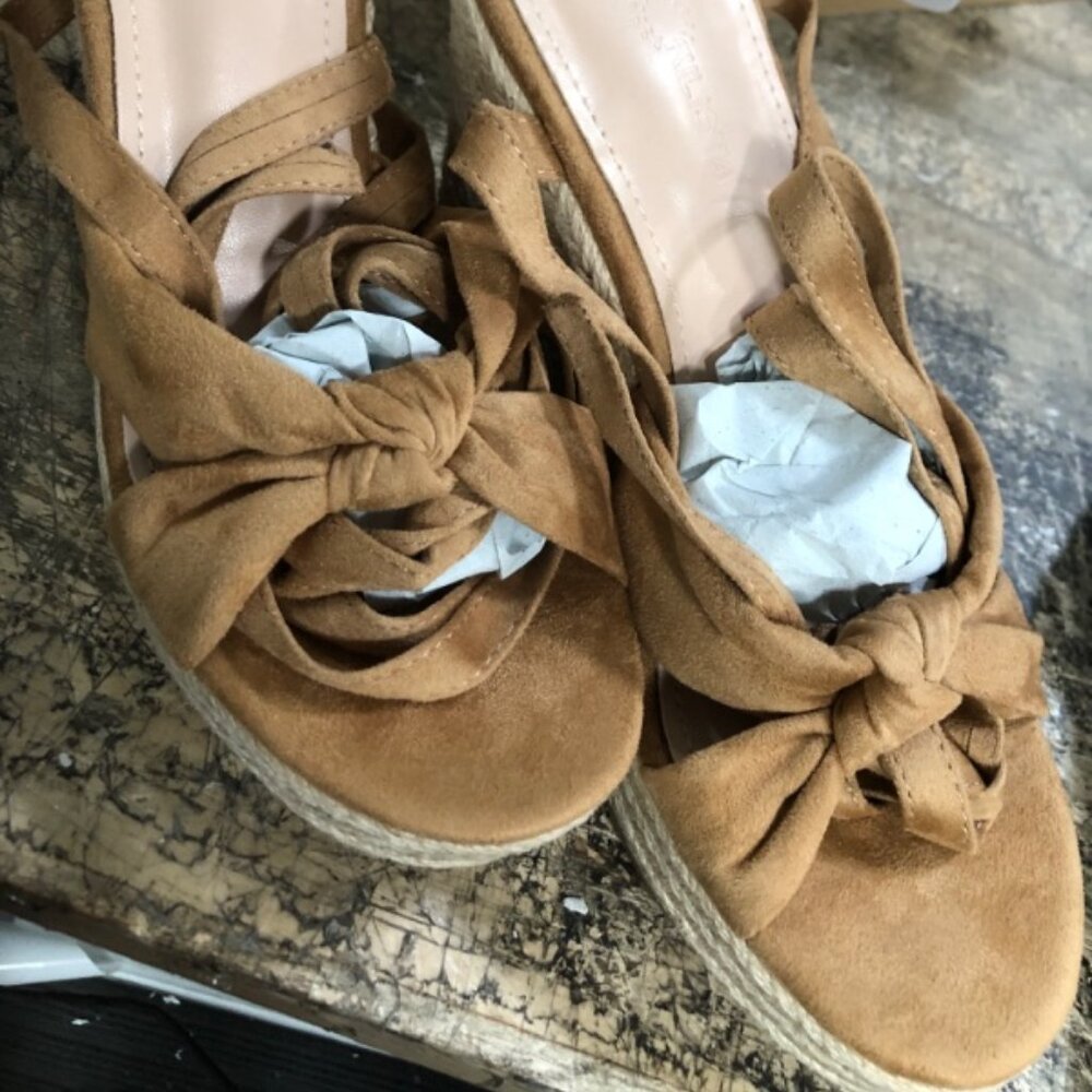 Rilista Womens Wedge Platform Sandals Cute Bowknot Open Toe Espadrille High Heel